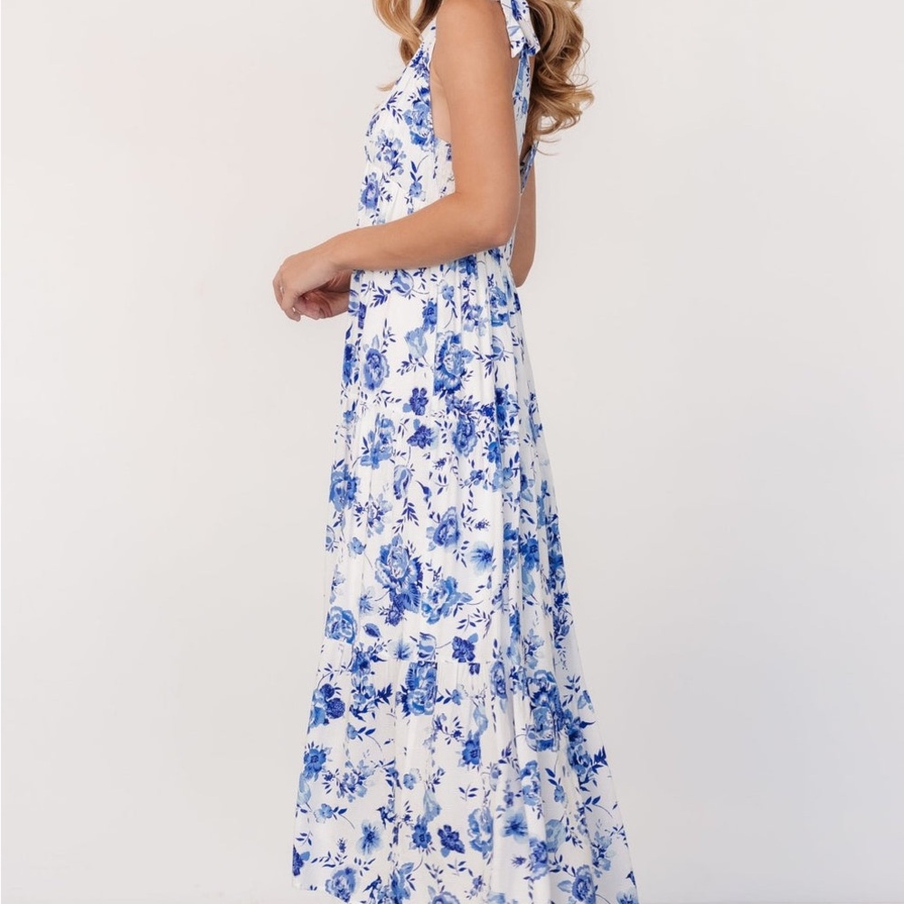 Baltic Born White and Blue Floral Dress - Picture 3 of 12